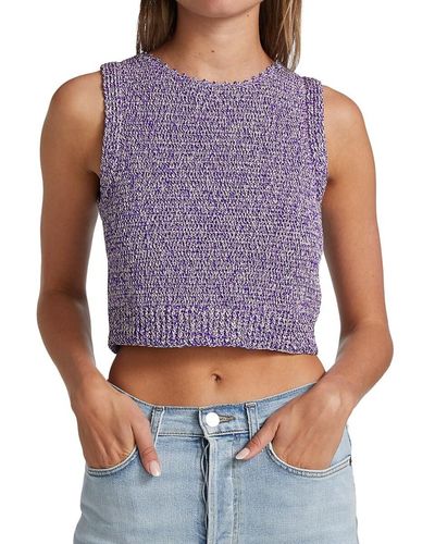 Rachel Comey Lois Crochet Tank Top - Purple