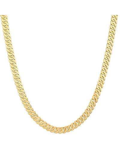 Saks Fifth Avenue 14k Yellow Gold Tight Curb Chain Necklace/22" - Metallic