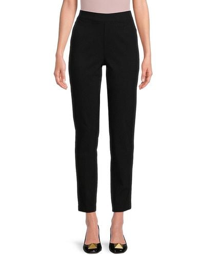 Laundry by Shelli Segal Solid Ankle Trousers - Black
