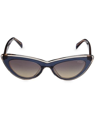 Emilio Pucci 53mm Cat Eye Sunglasses - Gray