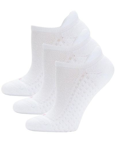Hue 3-pack Air Cushion Ankle Socks - White