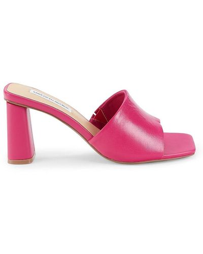 Saks Fifth Avenue Saks Fifth Avenue Taylor Leather Block-heel Sandals - Pink