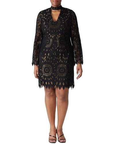 Trina turk black lace dress sales