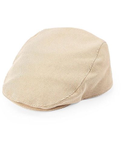 Cole Haan Two-Tone Canvas Ivy Cap - Natural