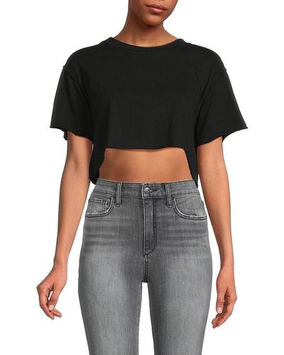 NSF Mack Crop T Shirt - Black