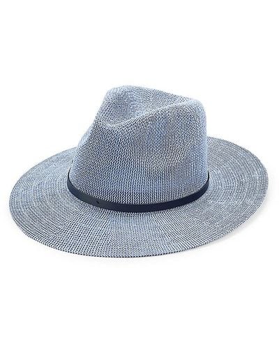 Vince Camuto Packable Paper Panama Hat - Blue