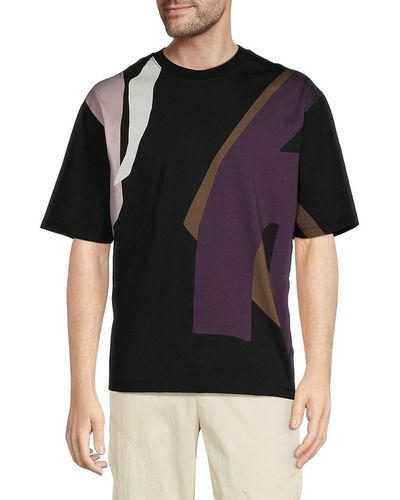 3.1 Phillip Lim 'Colorblock T Shirt - Black