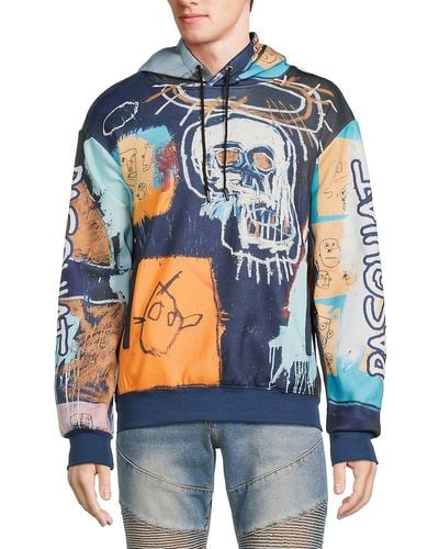 Members Only 'Basquiat Graphic Hoodie - Blue