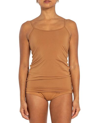 Nude Barre Stretch Fitted Camisole - Brown