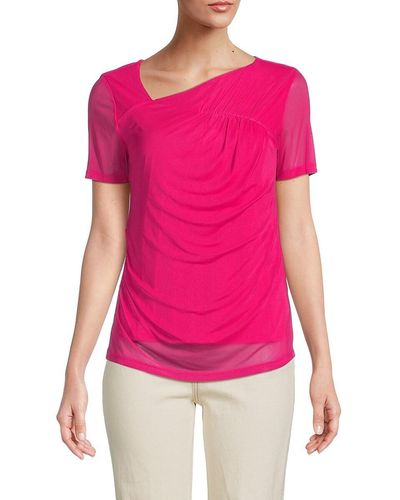 Calvin Klein Ruched Top - Pink