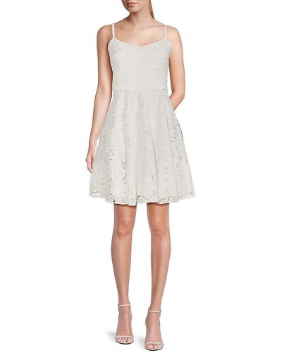 Emanuel Ungaro Lace Mini Dress - White