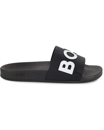 BOSS Logo Slides - Black