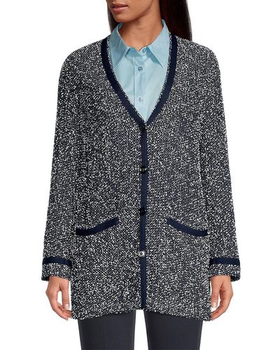 BOSS Jienna Speckled Cardigan - Grey