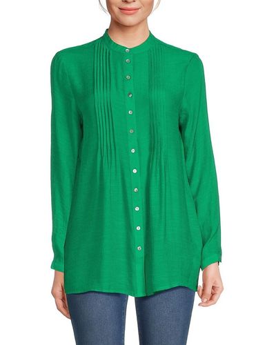 Nanette Lepore Pleated Shirt - Green