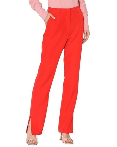 Walter Baker Falon Flat Front Trousers - Red