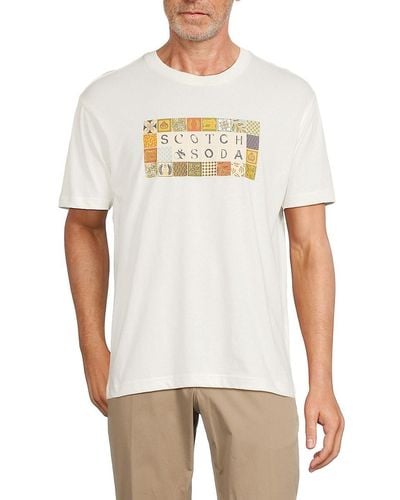 Scotch & Soda Relaxed Fit Logo Graphic Tee - White