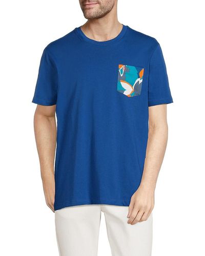 Original Penguin Original Penguin 'Print Pocket Tee - Blue