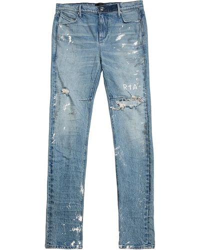RTA Clayton Distressed Jeans - Blue