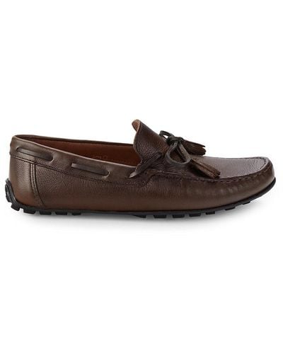 Saks Fifth Avenue Saks Fifth Avenue Venetian Leather Driving Loafers - Brown