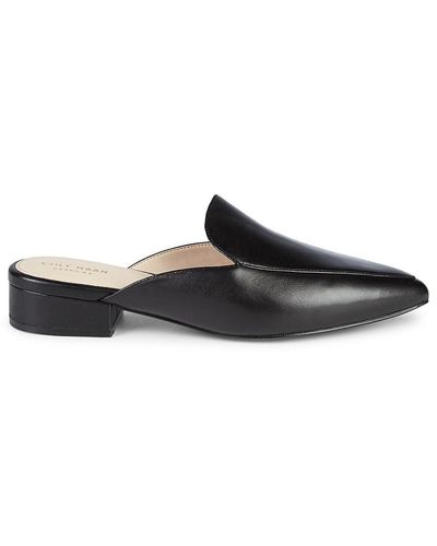 Cole Haan Piper Leather Mules - Black