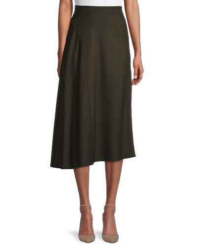 100% Washable Wool A-Line Women Culotte Skirt