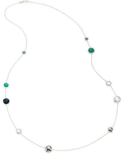 Ippolita Wonderland Neptune Semi-precious Multi-stone & Sterling Silver Lollipop Station Necklace - White