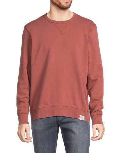 Faherty Sunwashed Fleece Sweatshirt - Red