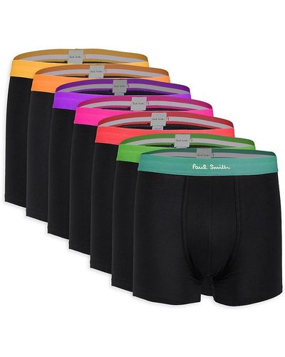 Paul Smith 7-pack Logo Band Boxer Briefs - Black