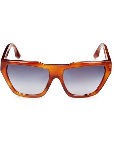 Victoria Beckham 55Mm Square Cat Eye Sunglasses - Multicolor