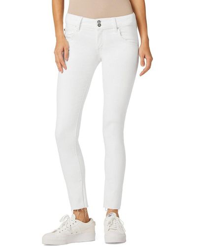 Hudson Jeans Collin Ankle-crop Skinny Jeans - White
