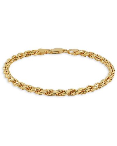 Saks Fifth Avenue Gold Over Rope Chain Bracelet - Metallic