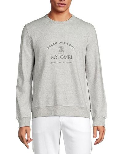 Brunello Cucinelli Graphic Sweatshirt - Grey
