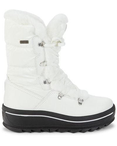 pajar white fur boots