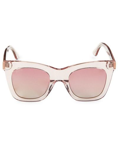 DIFF Kaia 50mm Butterfly Sunglasses - Pink