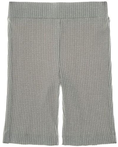 Helmut Lang Rib-knit Bike Shorts - Gray