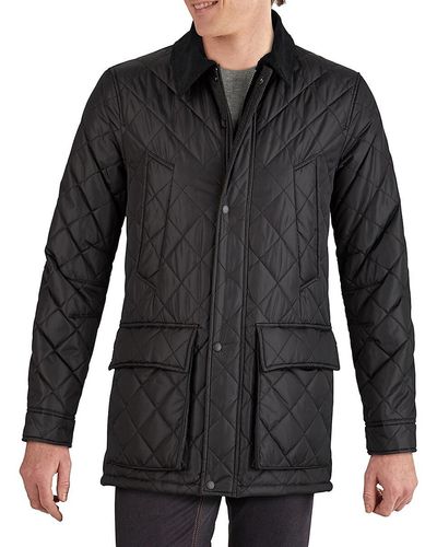 Cole Haan Quilted Field Jacket - Black