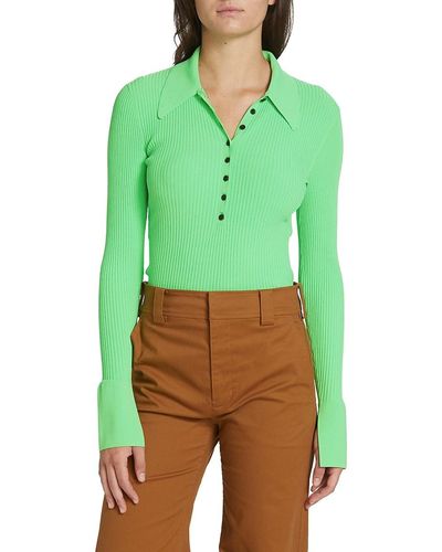 A.L.C. Eleanor Rib-knit Sweater - Green