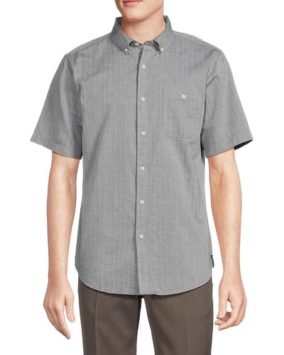 Ezekiel Montana Woven Button Down Shirt - Gray