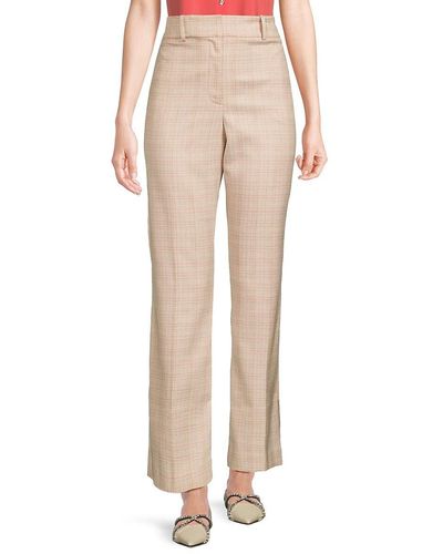 Tommy Hilfiger Plaid Trousers - Natural