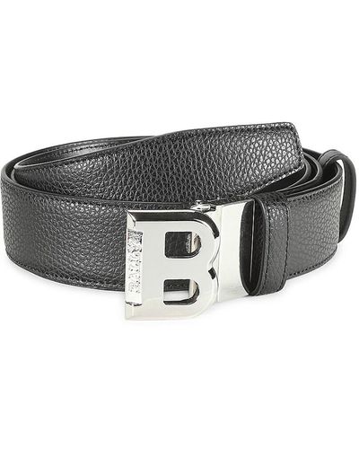 Bally Reversible Leather Belt - Black