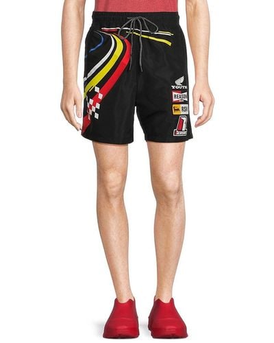 Reason Foreign Racing Speed Graphic Shorts - Black