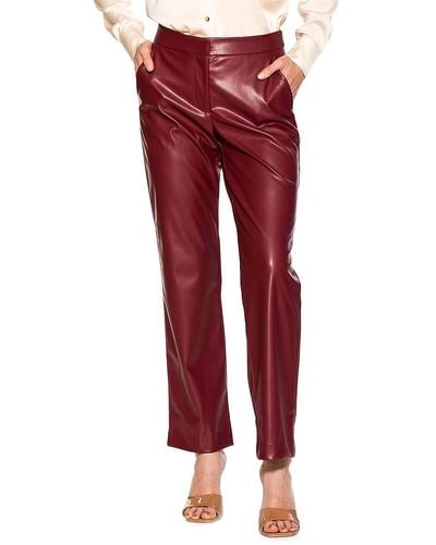 Alexia Admor Faux Leather Pants - Red