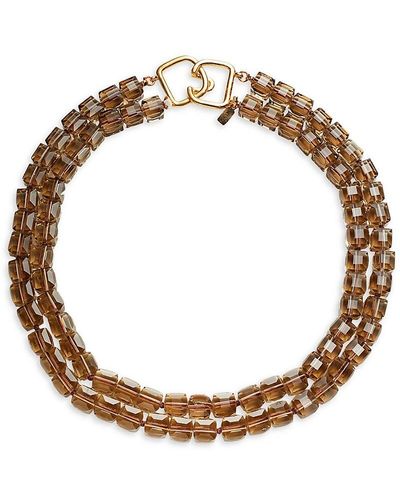 Kenneth Jay Lane Goldplated & Glass Bead Necklace - Metallic