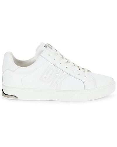 DKNY Abeni Logo Low Top Sneakers - White
