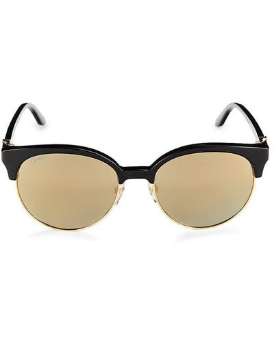 Cartier 55mm Round Sunglasses - Black