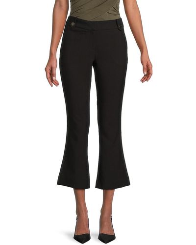 Nanette Lepore Solid Bootcut Trousers - Black