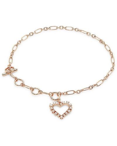 Kendra Scott Ari 14K Goldplated & Cubic Zirconia Chain Bracelet - White