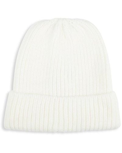 Hat Attack Park Ribbed Beanie - White