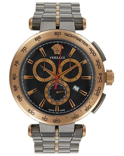 Versace Aion Chrono 45mm Stainless Steel Bracelet Chronograph Watch - Multicolor