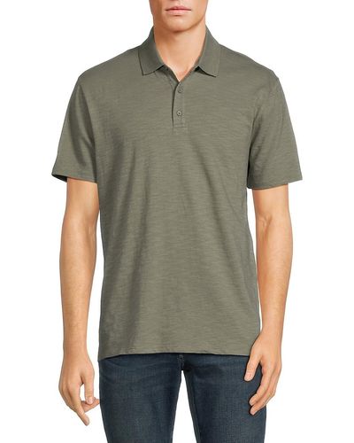 Vince Solid Short Sleeve Polo - Green